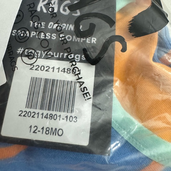 NWT Rags ABC striped romper - Picture 4 of 5